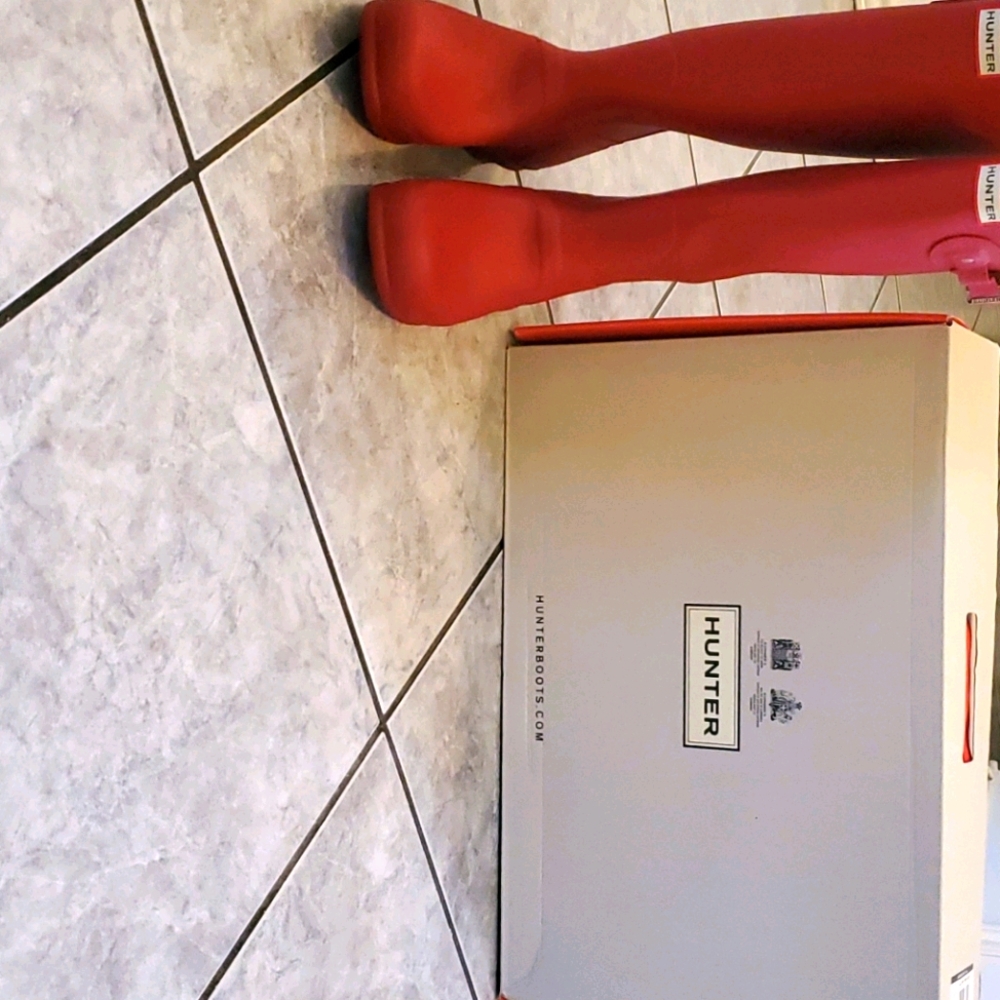 Hunter Boots (Military Red) Tall